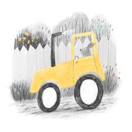 Заяц-тракторист