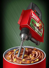 Рекламная иллюстрация, "Nestle"