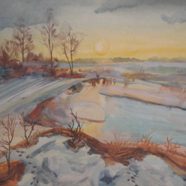 ,,Зимний пейзаж,,.