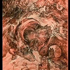 Дж. Р. Р. Толкин. "Хоббит". Дракон Cмауг