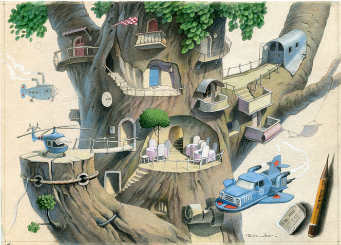 Дерево/локация для игры/