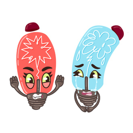 Персонаж лампочка