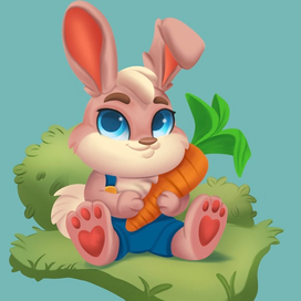 Милый мягкий зайка 