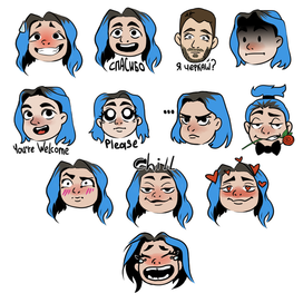 Стикеры / Портрет