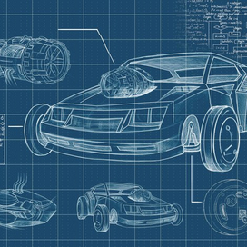 Дизайн скоростного автомобиля