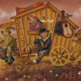 За город дружной компанией