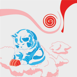 Грустный кот