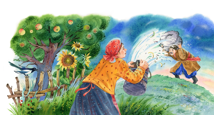 К повести Н.Гоголя "Заколдованное место" , изд.Эксмо