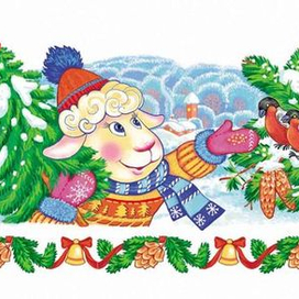 Ягненок и птички