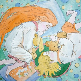 эскиз иллюстрации к сказке "Мир грёз"