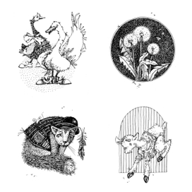 Иллюстрации к пьесам для фортепиано. Сборник "Веселый паровозик". 2015