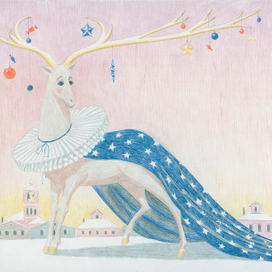 Праздничный олень
