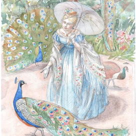 Иллюстрация к повести Луизы Мэй Олкотт "Маленькие женщины замужем"