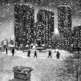 Разворот для детской книги "Долгая дорога домой" 