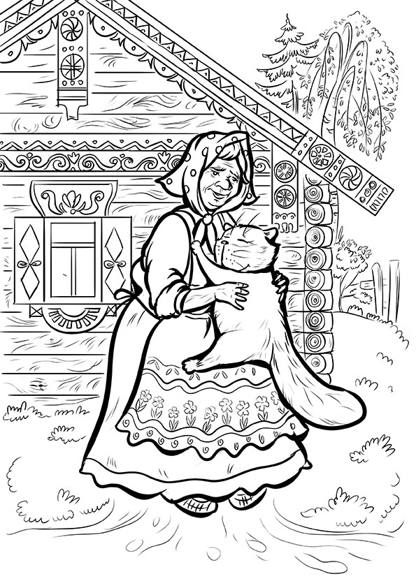 раскраска Т. Эдел “Кот Батон”