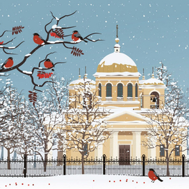 Открытка Собор Александра Невского г. Петрозаводск