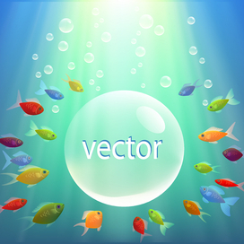 Рыбки Векторная иллюстрация