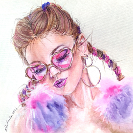 Розовая и пушистая