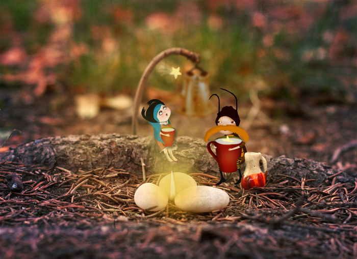 иллюстрация к сказкам Анны Никольской „Сиреневый лес“