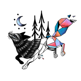 Стилизованный принт