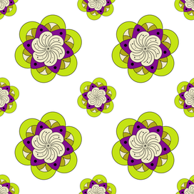 Абстрактные цветы 2. Паттерн. 