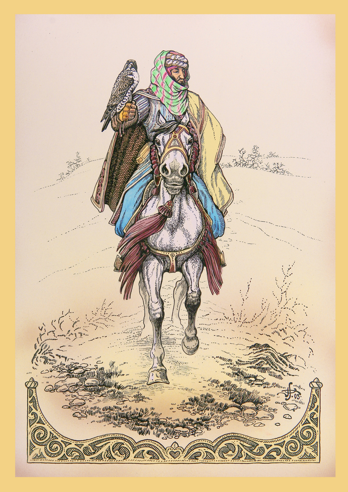 С соколом...