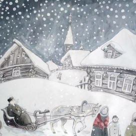 Русская народная сказка "Клад" - Эскизы