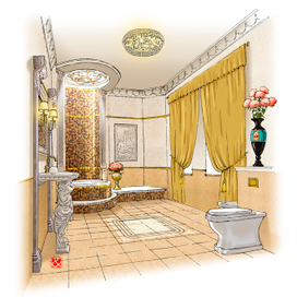 Интерьер ванной