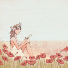 Иллюстрация к сборнику стихов "Все начинается с полета"