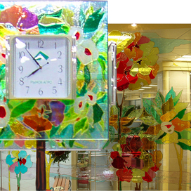 Витраж в ТЦ "Город Цветов"