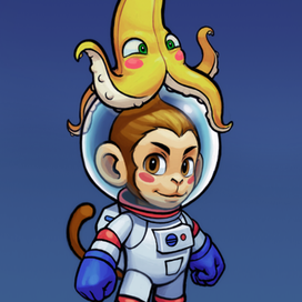 банананог и мартышка