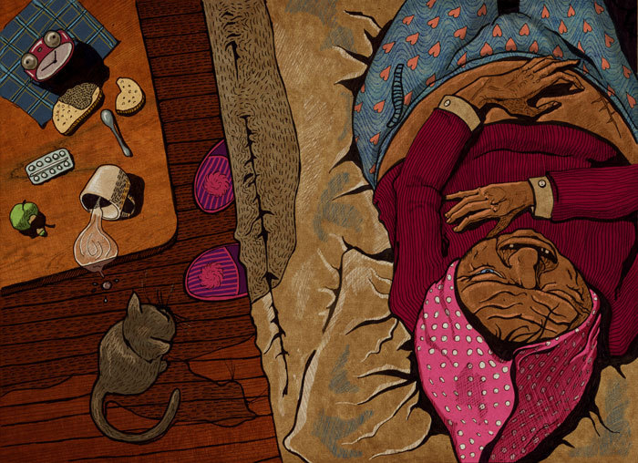 Мёртвая старуха.