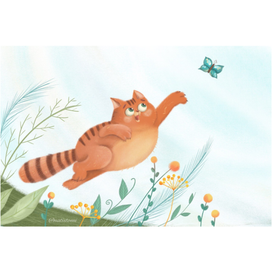 Рыжий котик-летун