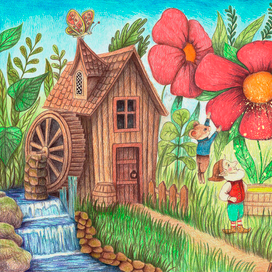 Цветочки и гномы