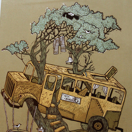 Из серии "Небывалое" лист "Врастаем"