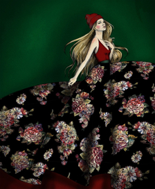 Dark Romance - дизайн текстиля