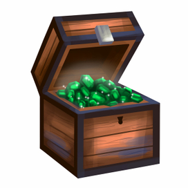 Сундук с изумрудами