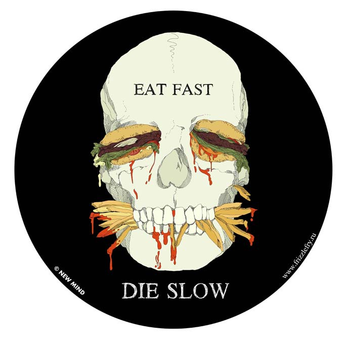 sticker_eat fast