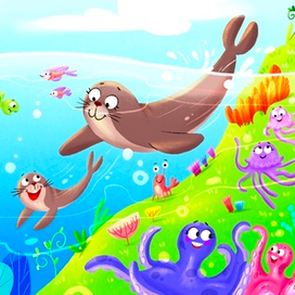 Оформление для бассейна грудничкового плавания