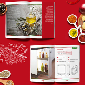 Иллюстрации для каталога кухонного наполнения «Dentro»