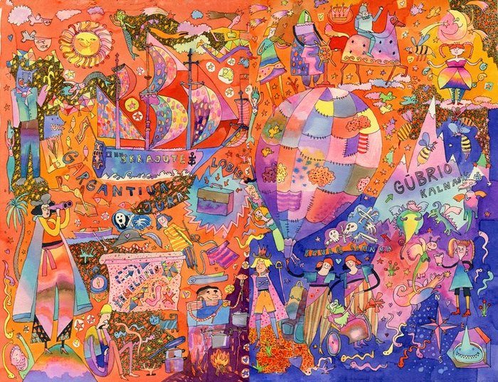 Vaivorykste, Eolo juros pirate/ форзац