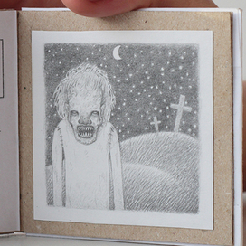 Книжка-малышка ручной работы Русская Нечисть. Упырь