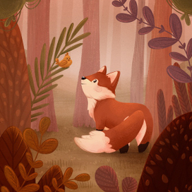 Лиса и цыпленок