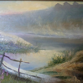 Этюд р.Ока,с.Новоселки