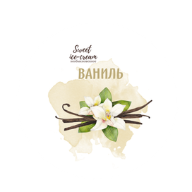 Упаковка ванильного мороженого