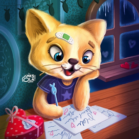 Влюбленный котик