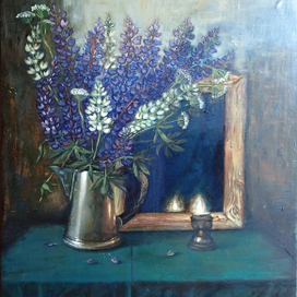 вечерние люпины