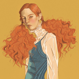 Рыжая девушка