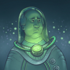 Работник в космосе