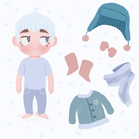 Winter fun! Концепт персонажа